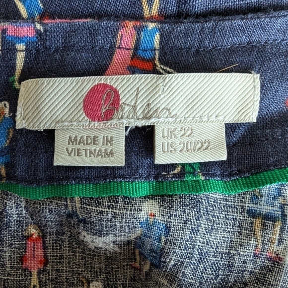 Boden linen blouse Women and Dogs Novelty print sz 22 - Picture 7 of 8